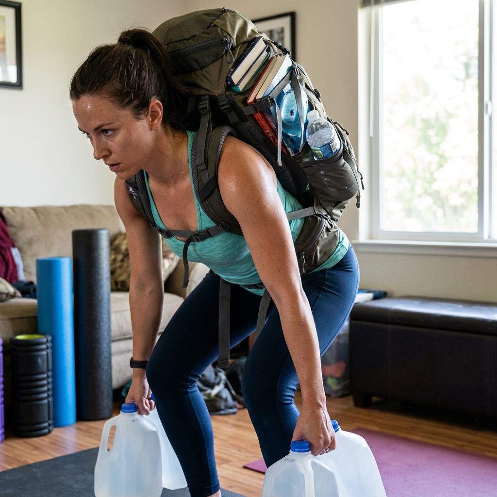 Martwy Ciąg (Deadlift) w domu: Jak zastąpić sztangę?